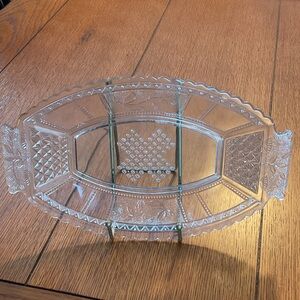 Elegant Clear Glass Serving Tray